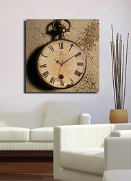 Wallity Reloj de pared decorativo de lienzo 4545CS-1 Multicolor